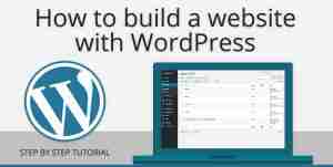 How to build a website with wordpress.