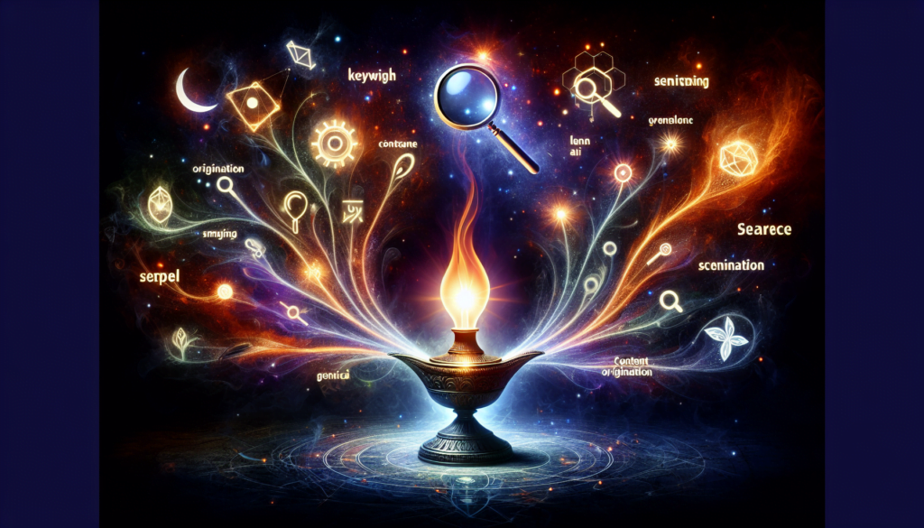 Fantasy lamp with magical flame and mystical symbols.